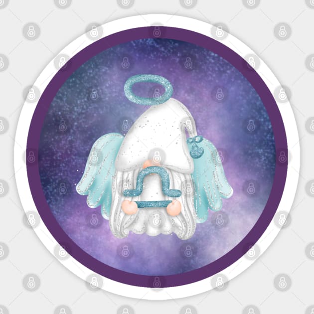 Angel Astro Gnomes Libra Sticker by PurpleSpiritZone